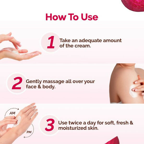 Mamaearth Beetroot Hydraful Light Moisturizing Cream with Beetroot & Hyaluronic Acid For Hydrated Pink Glow | Grocsy