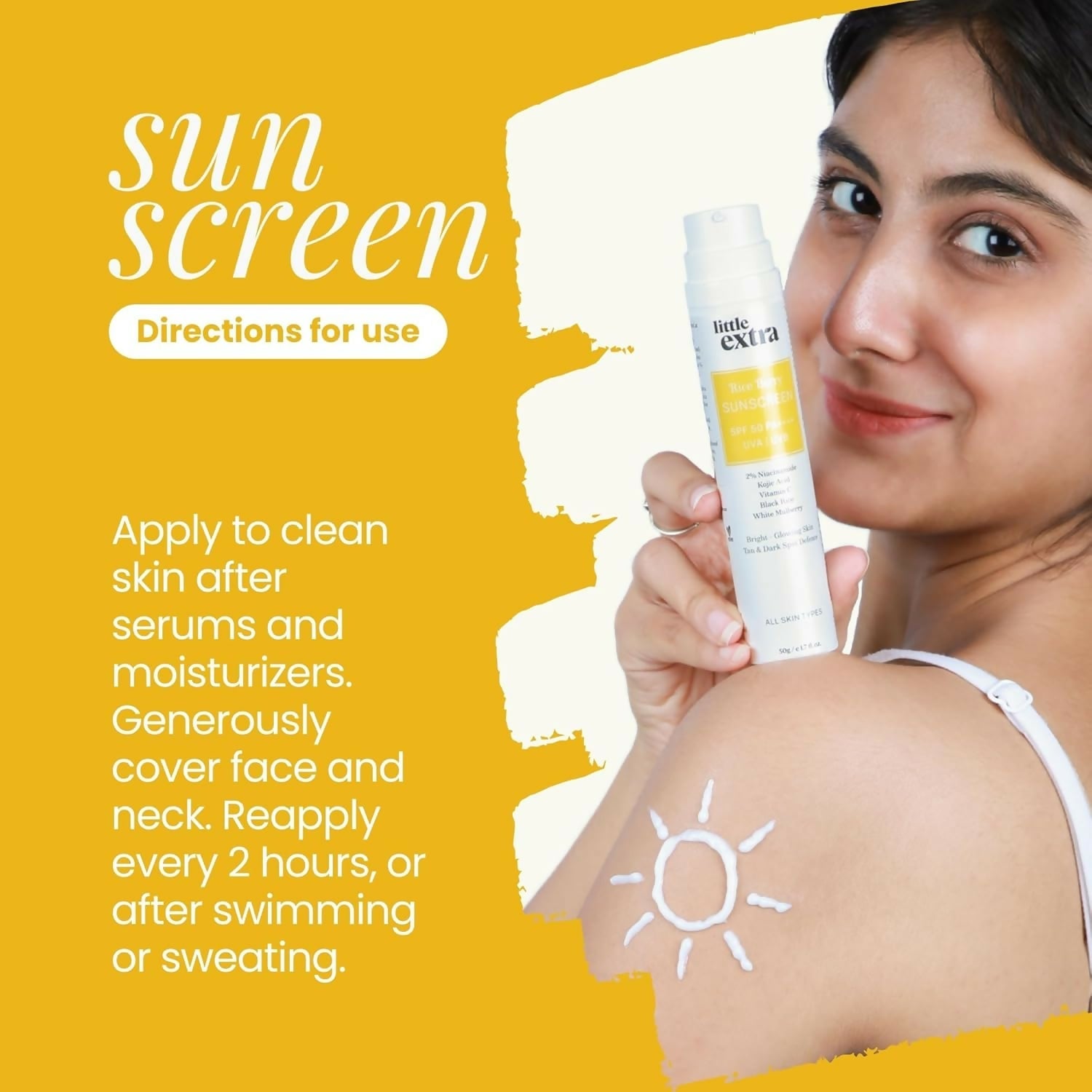Little Extra Rice Berry Sunscreen with SPF 50 PA++++ | Grocsy