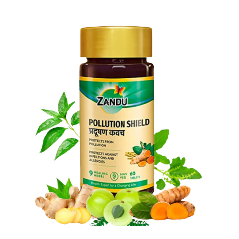 Zandu Pollution Shield Tablets | Grocsy