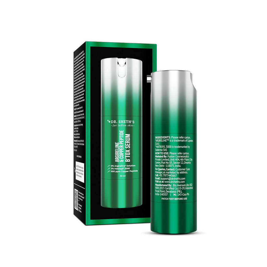 Dr. Sheth's Argireline & Copper Peptide B’Tox Serum | Grocsy