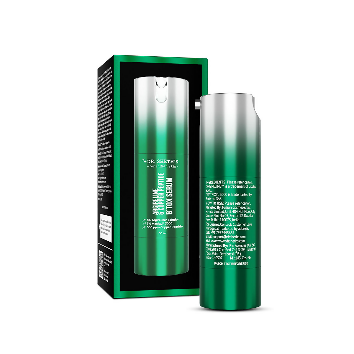 Dr. Sheth's Argireline & Copper Peptide B’Tox Serum | Grocsy