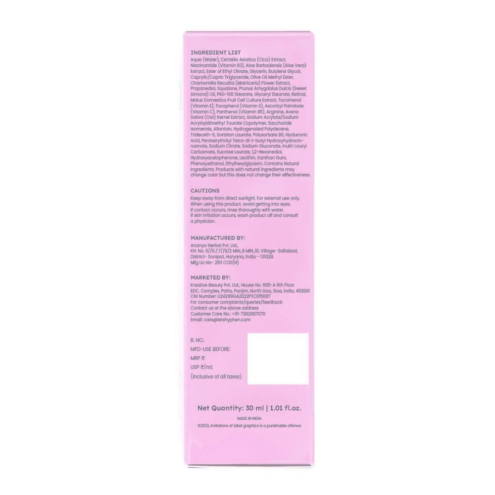 Hyphen By Kriti Sanon 0.1% Retinal Reset Serum Pro Anti Ageing Face Serum, Reduces Fine Lines & Wrinkles, Boosts Collagen | Grocsy