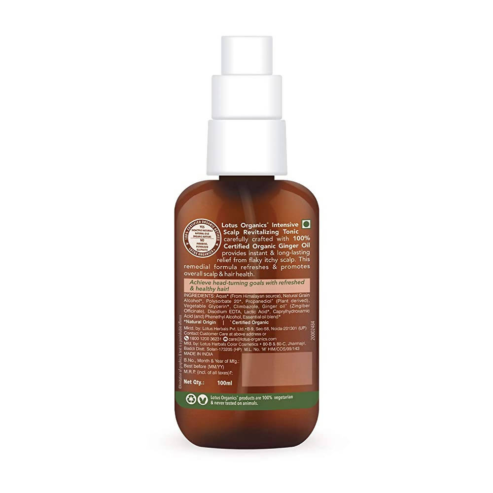 Lotus Organics+ Intensive Scalp Revitalizing Tonic | Grocsy