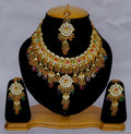 Joban Fashion Hand Made High Quality Gold Plated Base Metal Alloy Kundan Stone Studded Kundan Jewellery Set | Grocsy