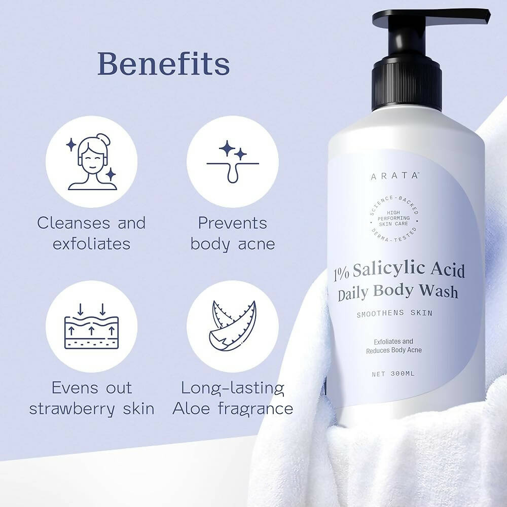 Arata 1% Salicylic Acid Daily Body Wash | Grocsy