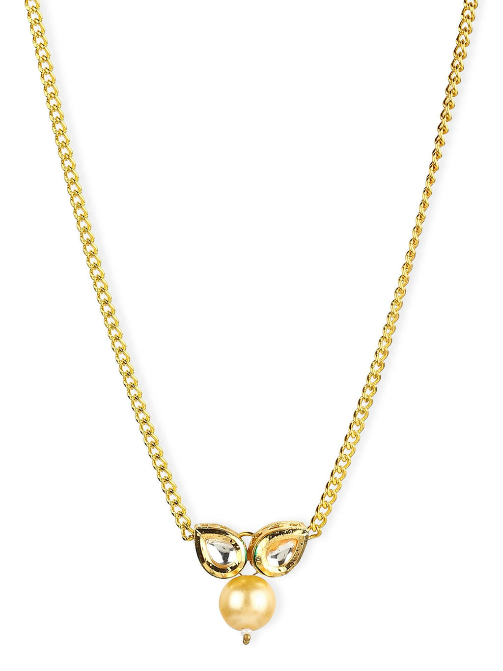 Women's Gold-Polished Necklace - Ruby Raang | Grocsy