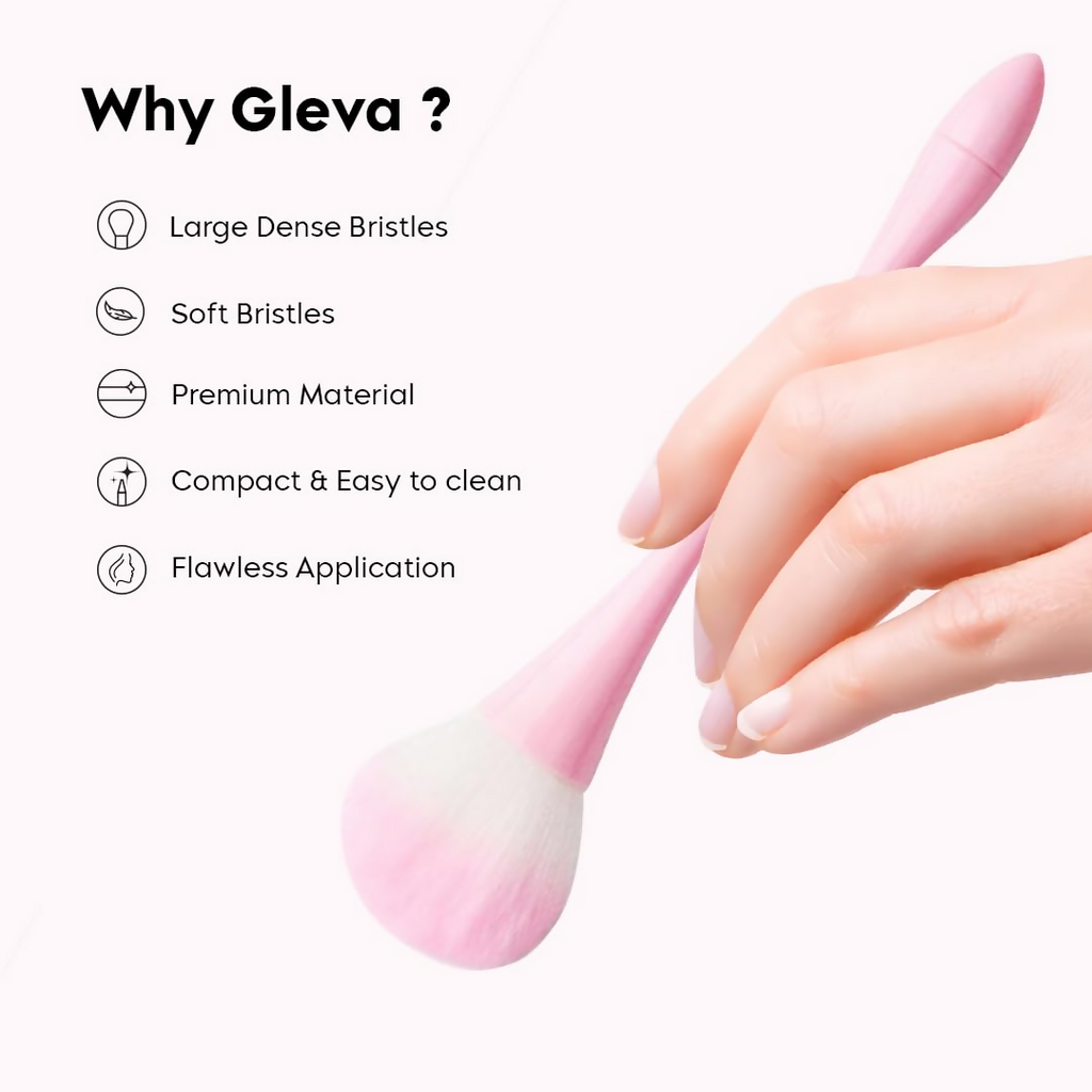 Gleva Ultimate Blend Makeup Brush - Pink White | Grocsy
