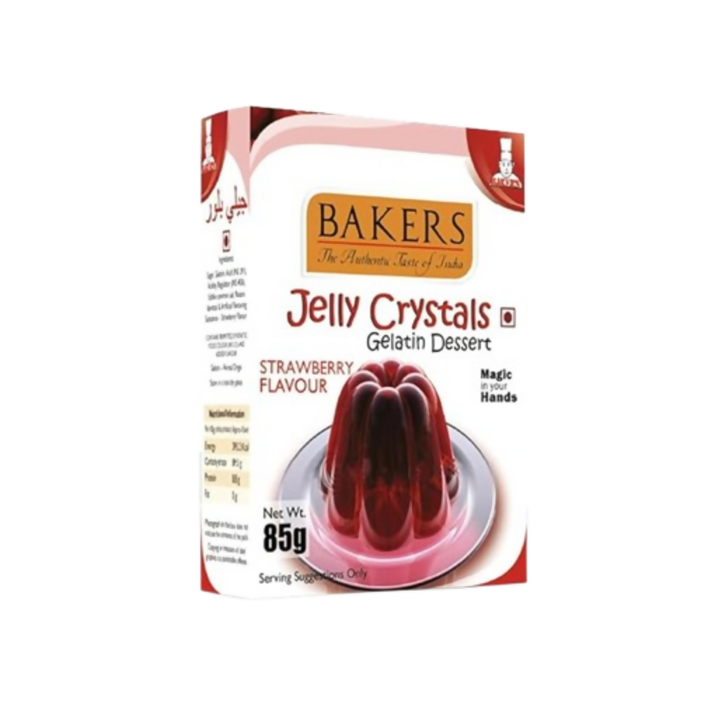 BAKERS Jelly Crystals (Gelatin Dessert) - Strawberry | Grocsy