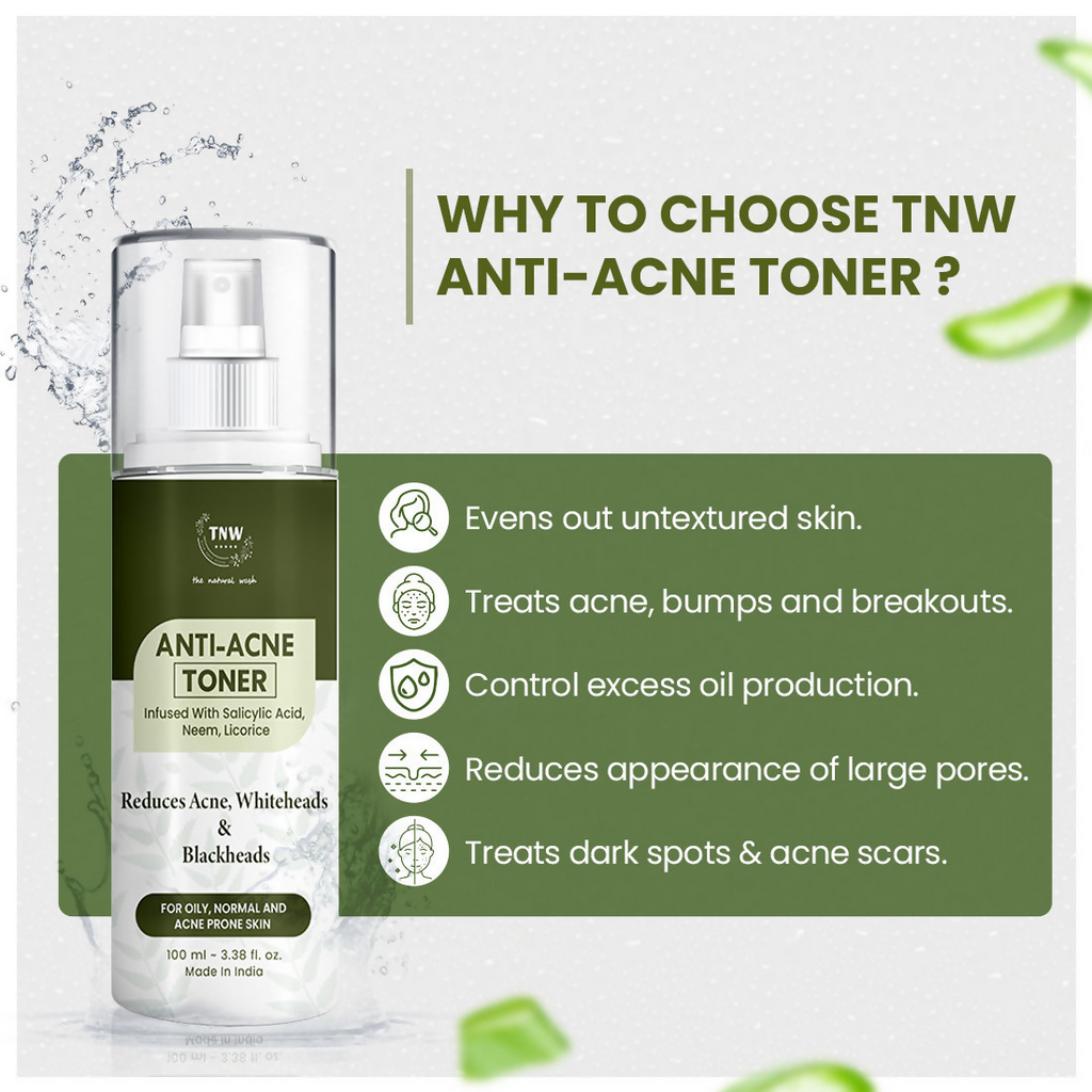 The Natural Wash Anti-Acne Toner With Salicylic Acid | Grocsy