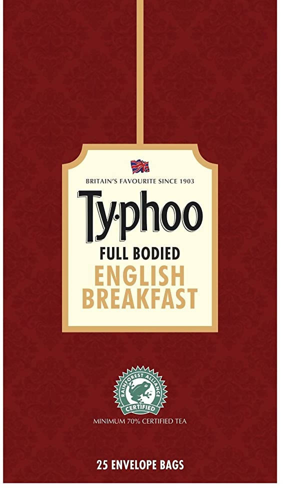 Typhoo Full Bodied English Breakfast Tea Bags | Grocsy