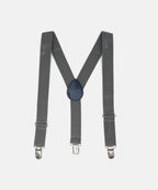 Manet Boys Solid Suspenders - Grey | Grocsy