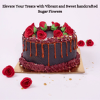Confect Crimson Pink | Edible Sugar Roses Topper | Grocsy