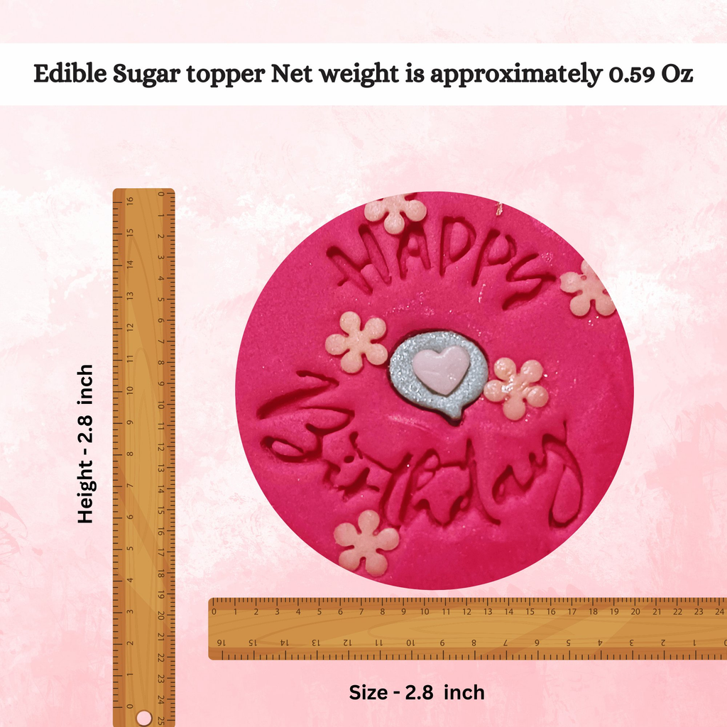 Confect Happy Birthday | Edible Celebration Topper | Grocsy