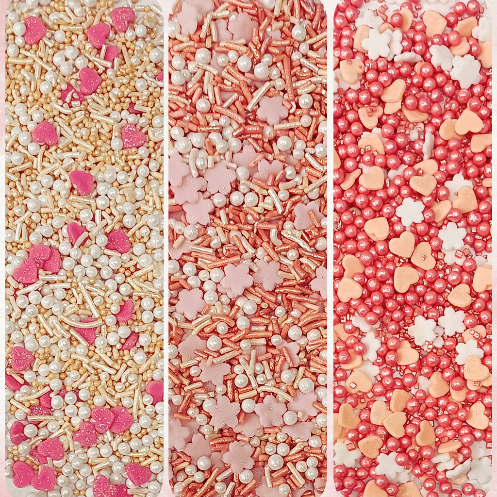 Confect Valentine Sprinkles | 09 Edible Decoration for Baking & Dessert | Grocsy