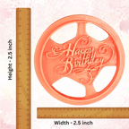 Confect Toppers Cutters | Congratulations Topper Cutter | Fondant Cutter | Celebration Topper Cutter | (Happy Birthday 03) | Grocsy