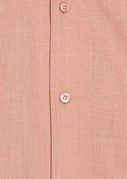 Fabmade Men’S Peach Linen Co-Ord Set | Grocsy
