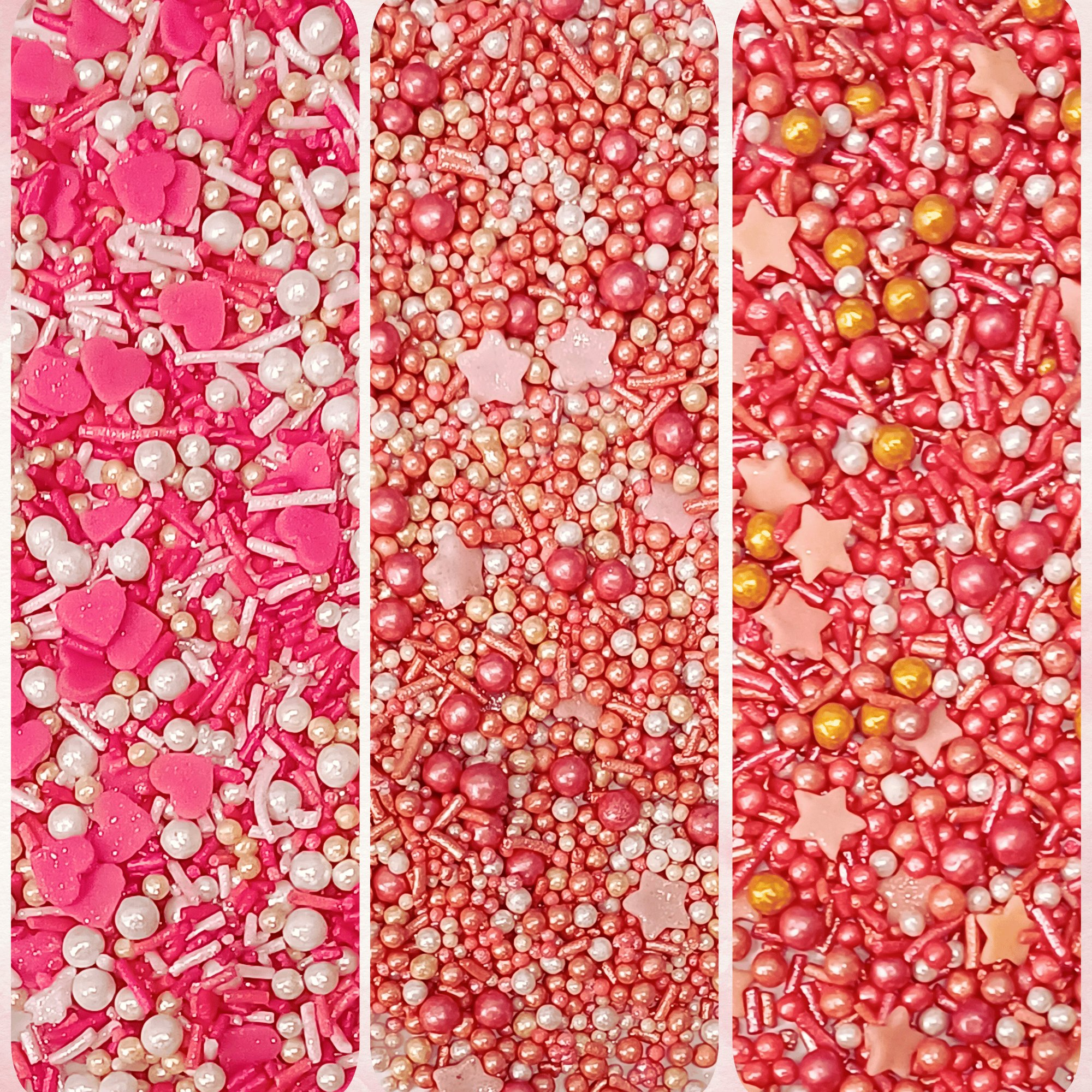 Confect Valentine Sprinkles | 13 Edible Decoration for Baking & Dessert | Grocsy