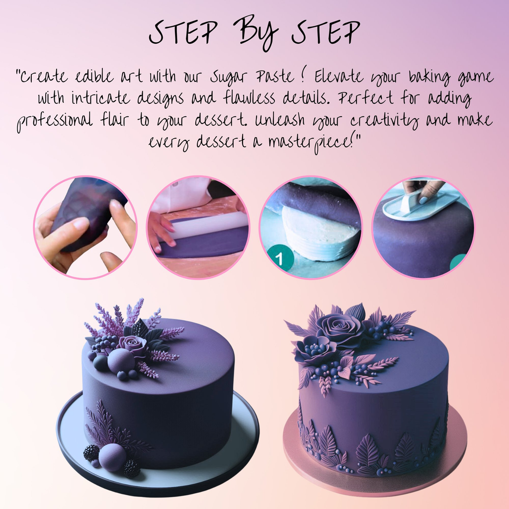 Confect Electric Purple Fondant | Edible Sugarpaste | Grocsy