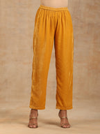 trueBrowns Wine Velvet Placket Embroidered Co-ord Set | Grocsy