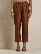 trueBrowns Gold Silk Kurta Set | Grocsy
