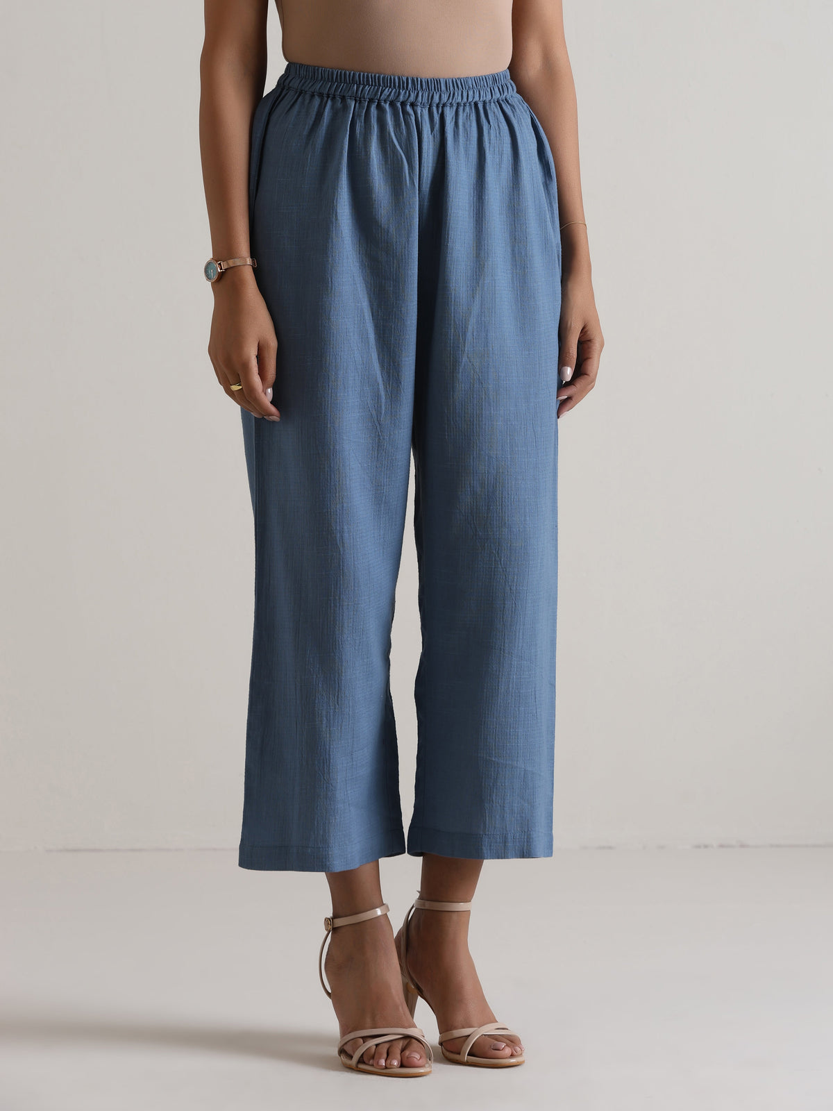 trueBrowns Light Blue Kurta Pant Set | Grocsy