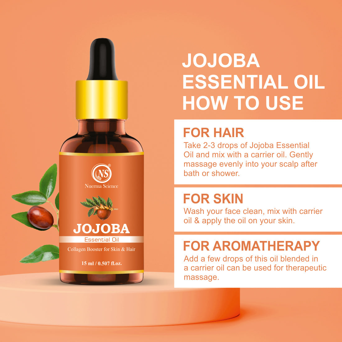 Nuerma Science Jojoba Essential Oil | Grocsy