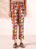 trueBrowns Cola Cotton Ikat Kurta Pant Set | Grocsy