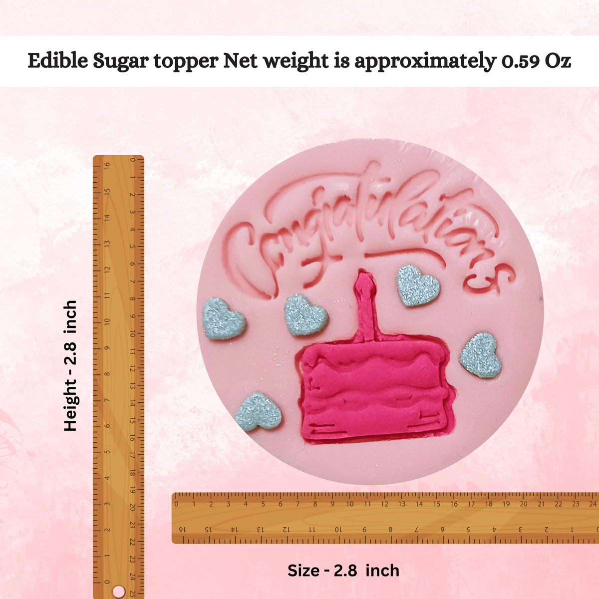 Confect Congratulations | Edible Celebration Topper | Grocsy