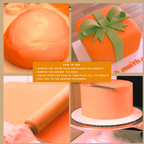 Confect Fluorescent Orange Fondant | Edible Sugarpaste | Grocsy