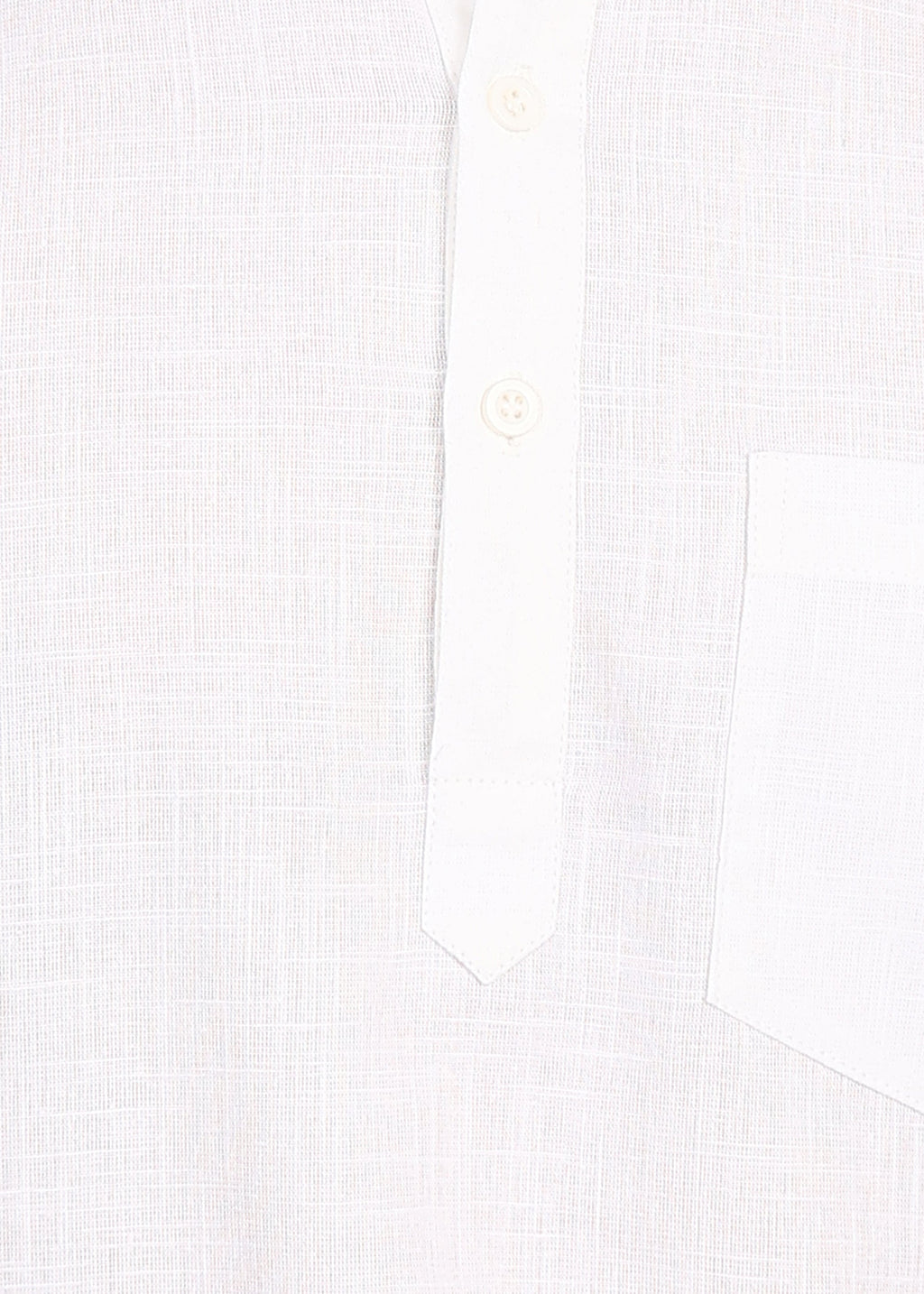 Fabmade Ivory Ease Linen Short Kurta Co-Ord Set | Grocsy