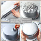 Confect Shimmering Silver | Edible Sugar Paste | Grocsy