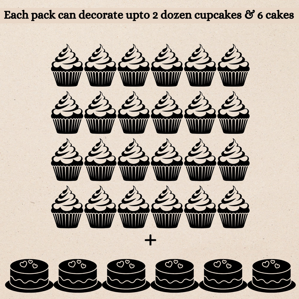 Confect Sprinkles for Cakes & Cupcakes Decoration | USP-21(Bronze) | Grocsy