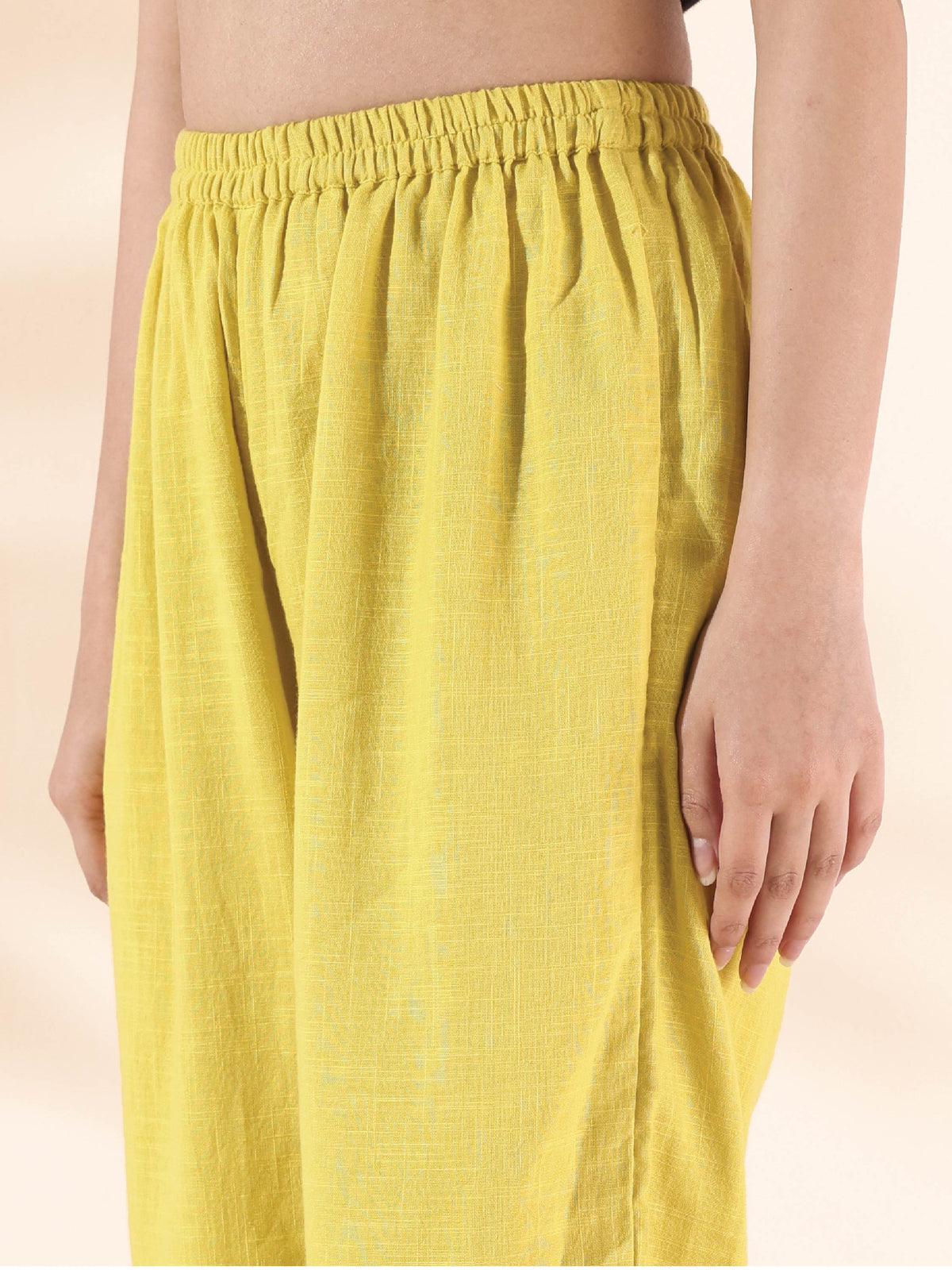 trueBrowns Lime Cotton Sleeveless Co-ord Set | Grocsy