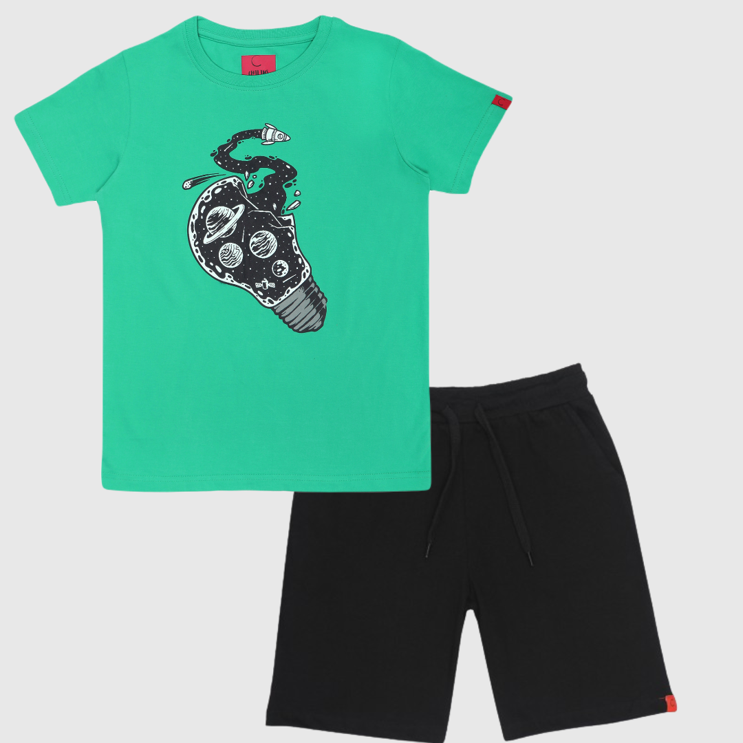 Chilins Kids Printed coord set | Grocsy