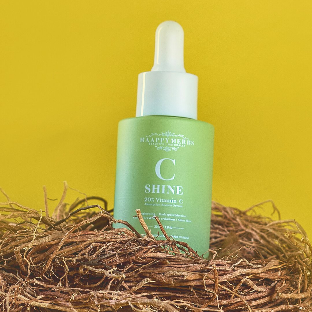 Haappyherbs C Shine 20% Vitamin C Absorption Booster Serum | Grocsy