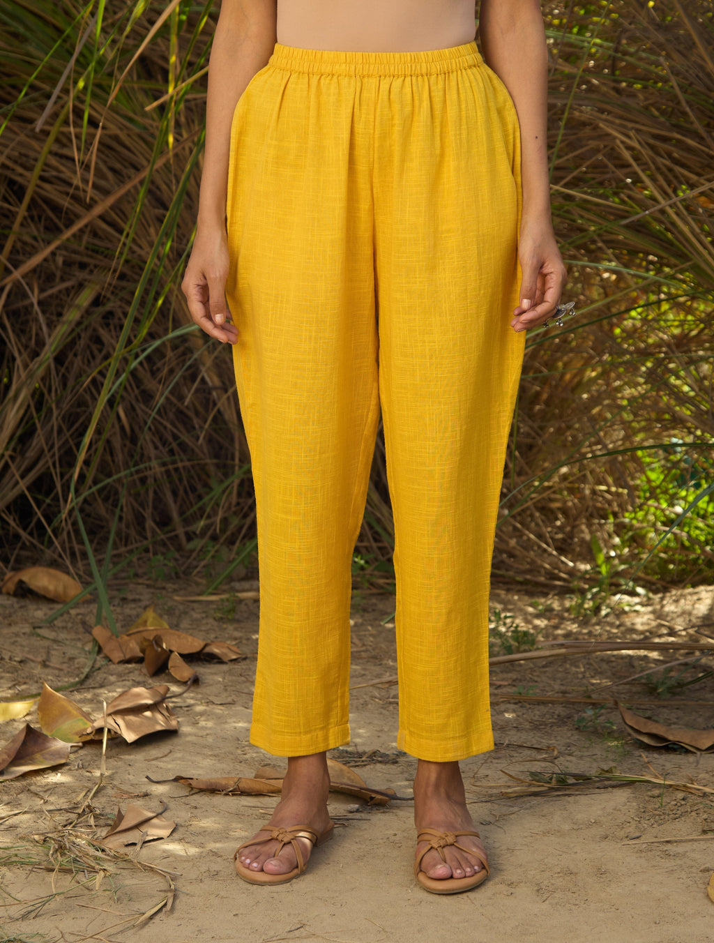 trueBrowns Mustard Cotton Co-ord Set | Grocsy