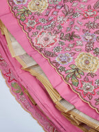 House of Panchhi Lime Green Chiffon Sequins And Thread Embroidery Lehenga Choli & Dupatta | Grocsy