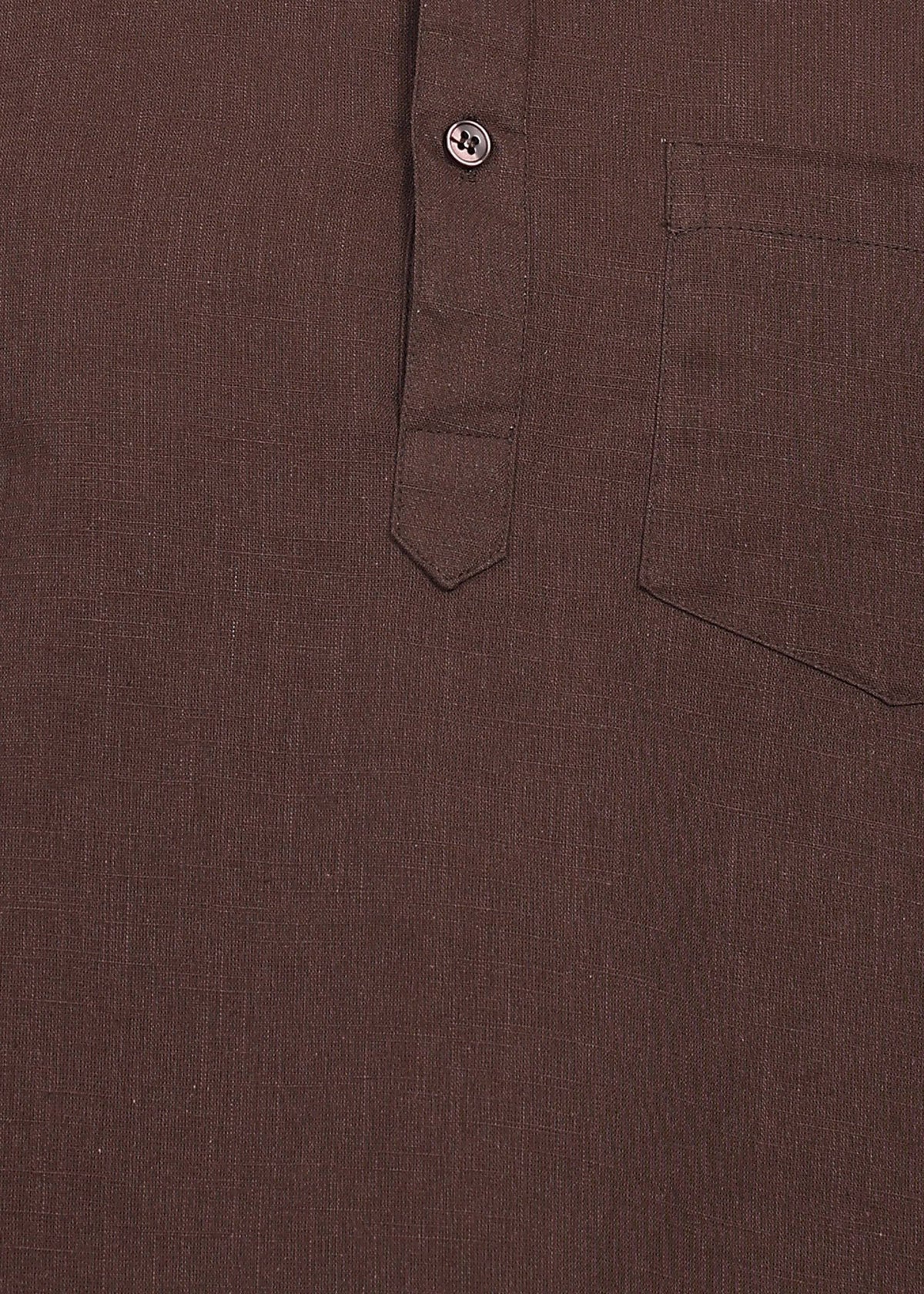 Fabmade Cocoa Drift Linen Kurta Set | Grocsy