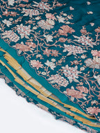 House of Panchhi Olive Pure Georgette Sequins And Thread Embroidery Lehenga Choli & Dupatta | Grocsy