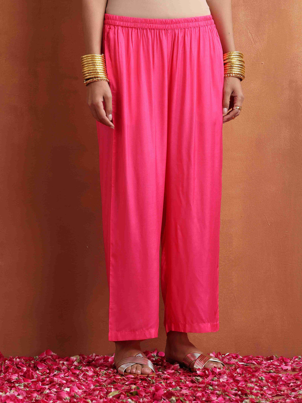 trueBrowns Orange Print Kurta Co-ord Set | Grocsy
