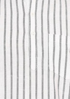 Fabmade Driftline Stripe Linen Short Kurta | Grocsy