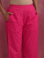 trueBrowns Pink Cotton Dobby Co-ord set | Grocsy