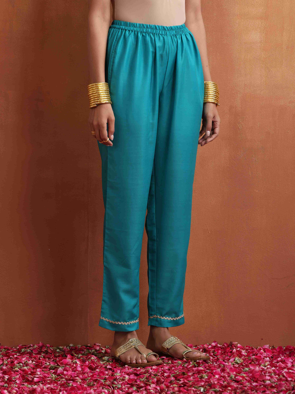 trueBrowns Purple Print A-line Kurta Set | Grocsy
