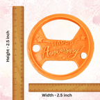 Confect Toppers Cutters | Congratulations Topper Cutter | Cake & Cupcake Decorating Supplies (Happy Anniversary) | Grocsy