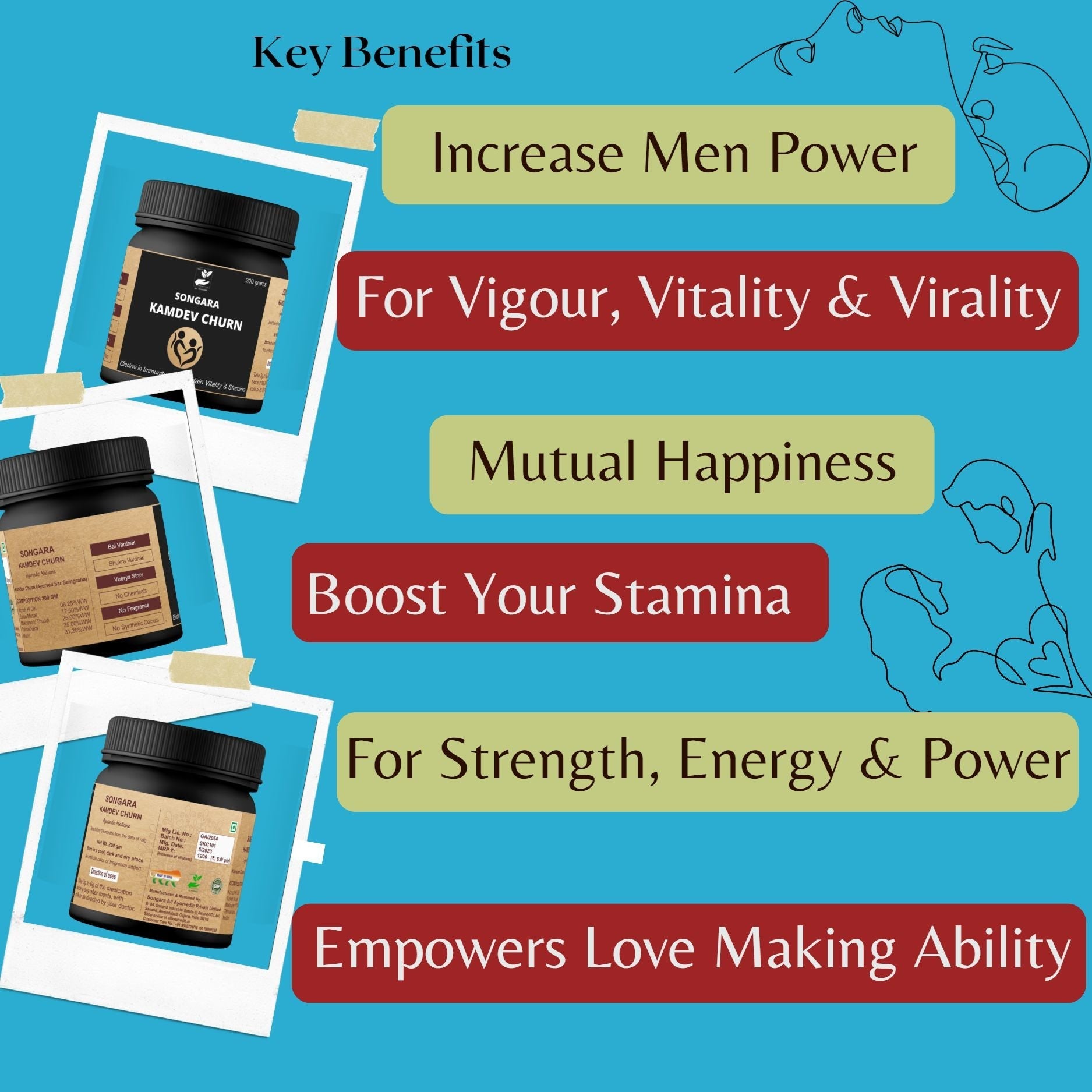Songara Kamdev Churna | Men Wellness | Grocsy
