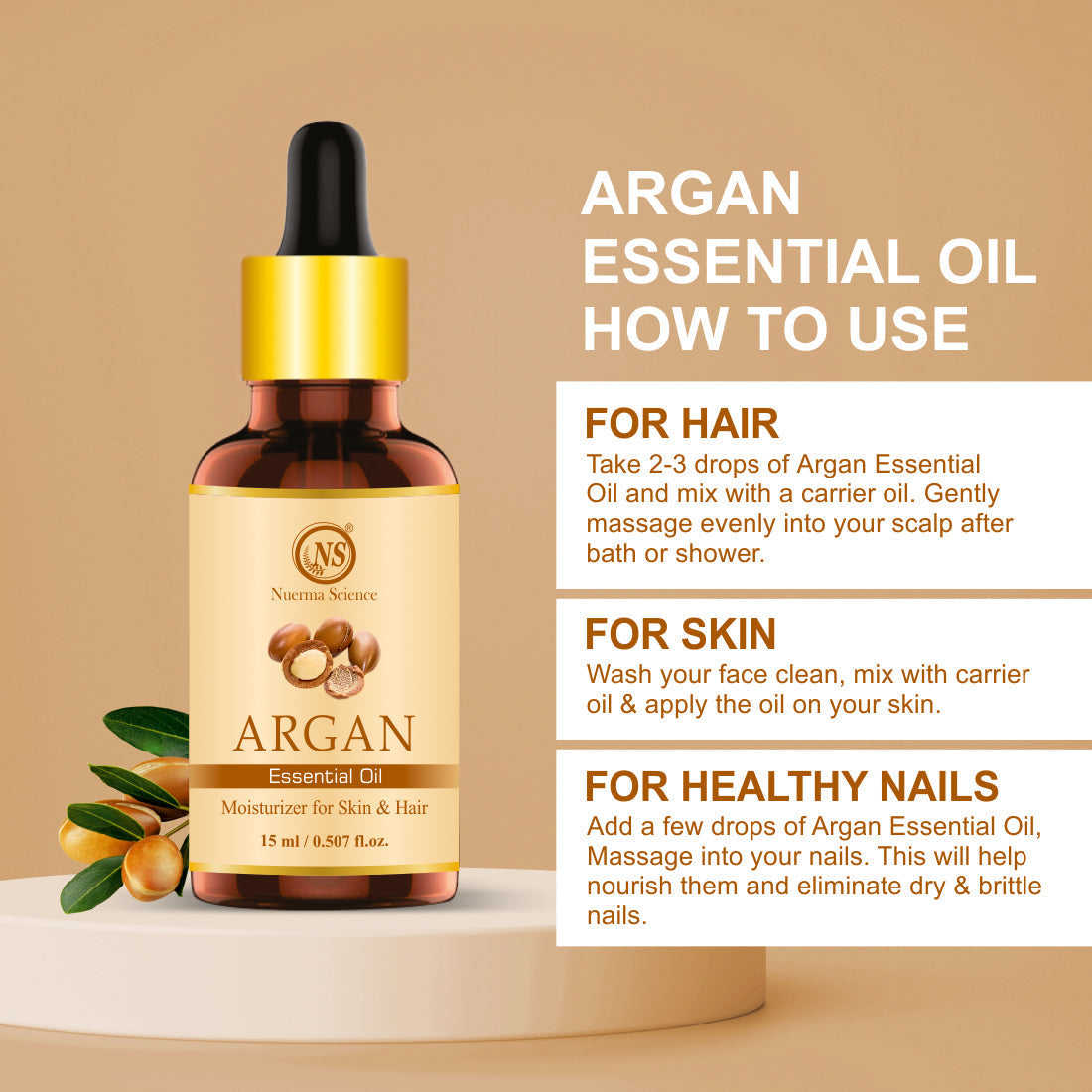 Nuerma Science Argan Essential Oil | Grocsy