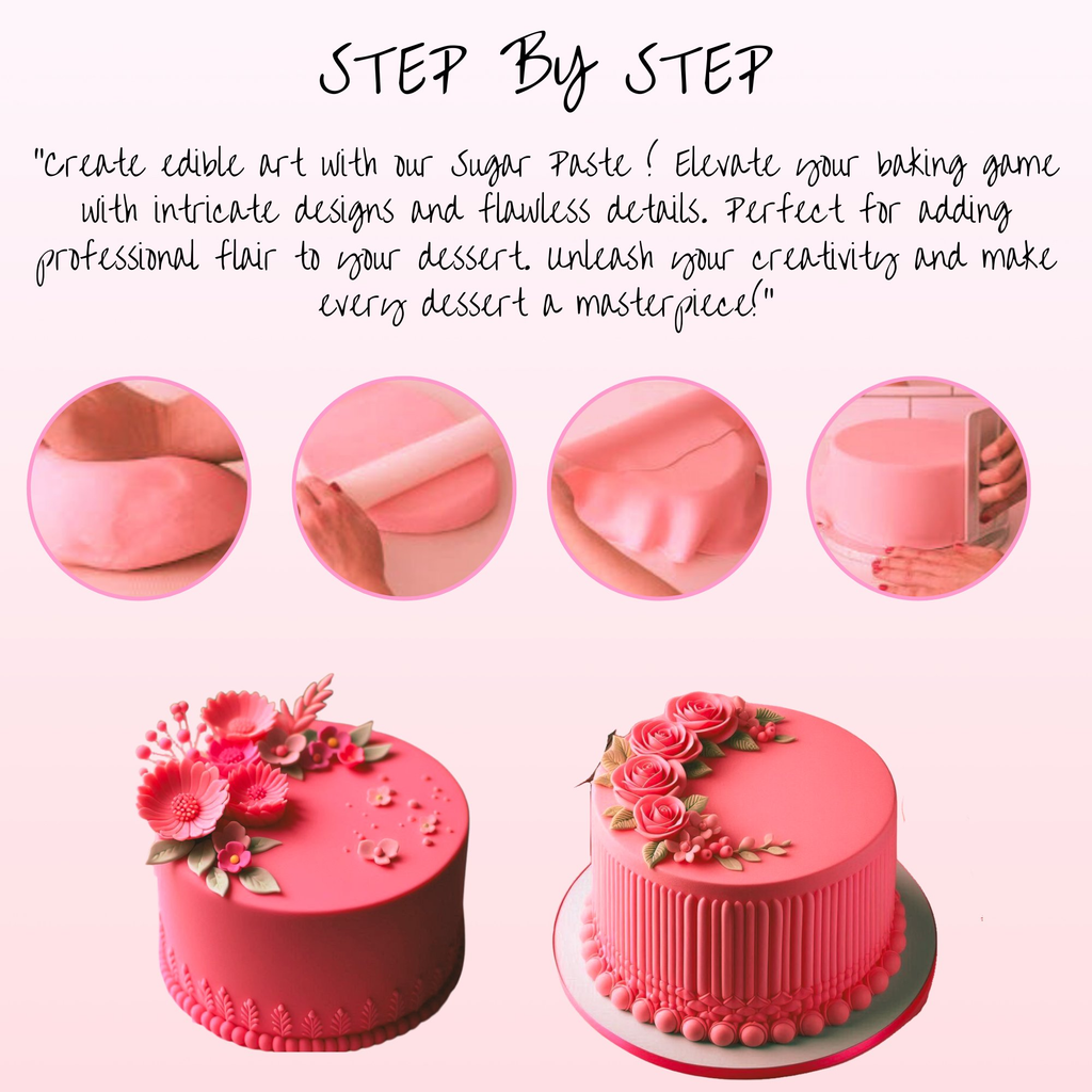 Confect Melon Pink Fondant | Edible Sugarpaste | Grocsy