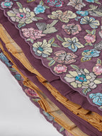 House of Panchhi Lavender Georgette Sequins And Thread Embroidery Lehenga Choli & Dupatta | Grocsy