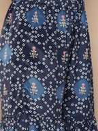 KSUT (House of Varanga) Blue Color Strap Style Digital Printed Kurta With Printed Sharara And Net Dupatta | Grocsy