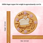 Confect Happy Anniversary | Edible Celebration Topper | Grocsy